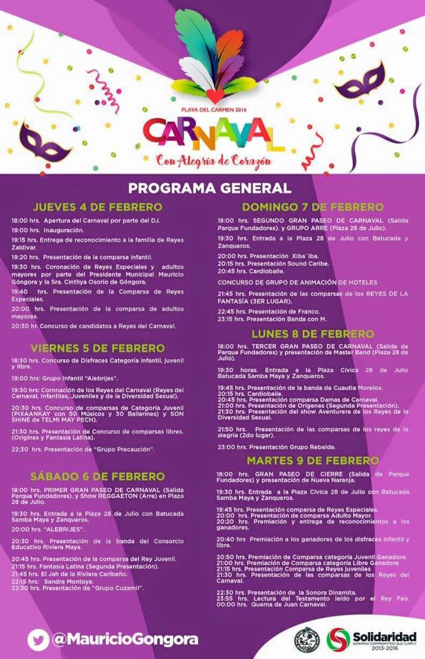 Programación Carnaval