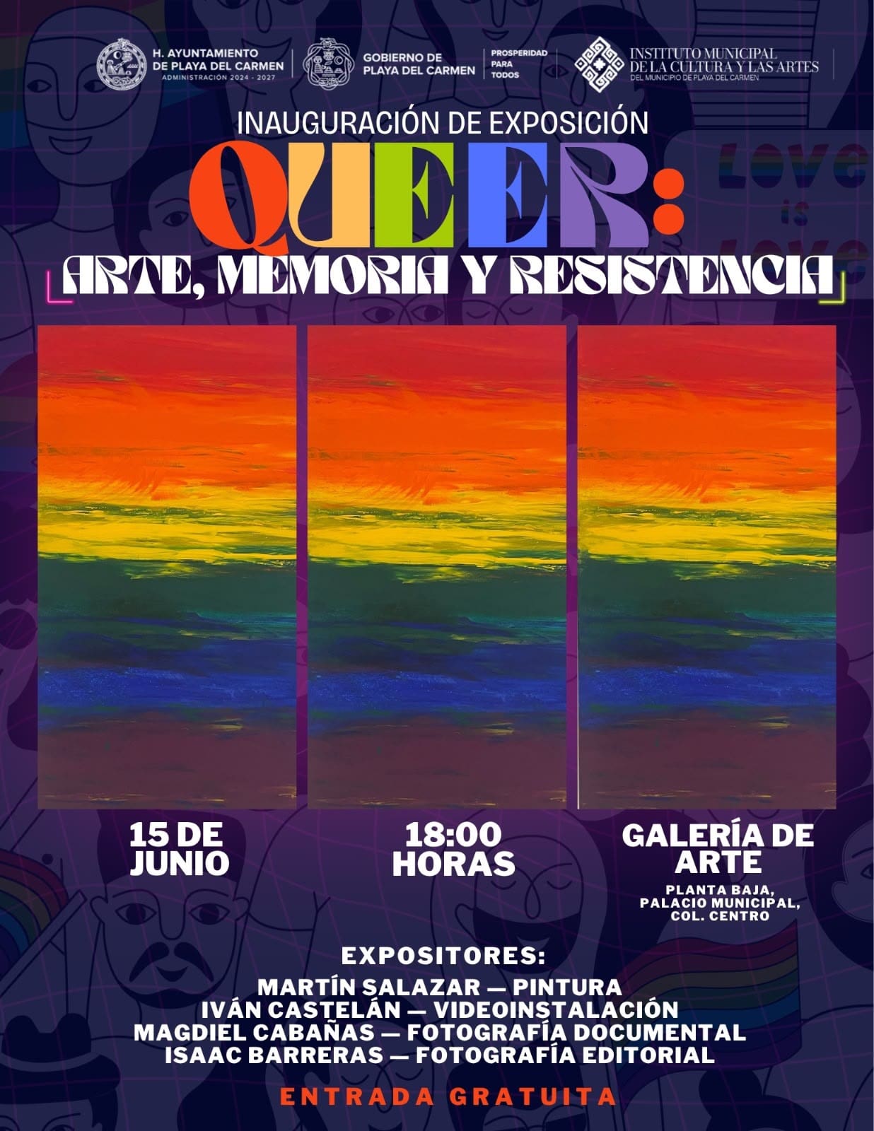 Galería de Arte expone "Queer: Arte, Memoria y Resistencia" en el mes cultural LGTBTTTIQA+