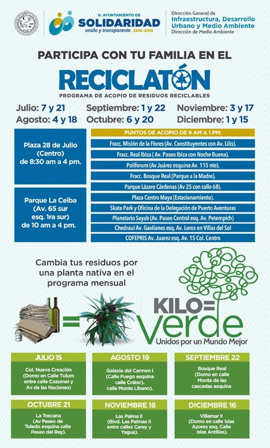 reciclaton playa del carmen